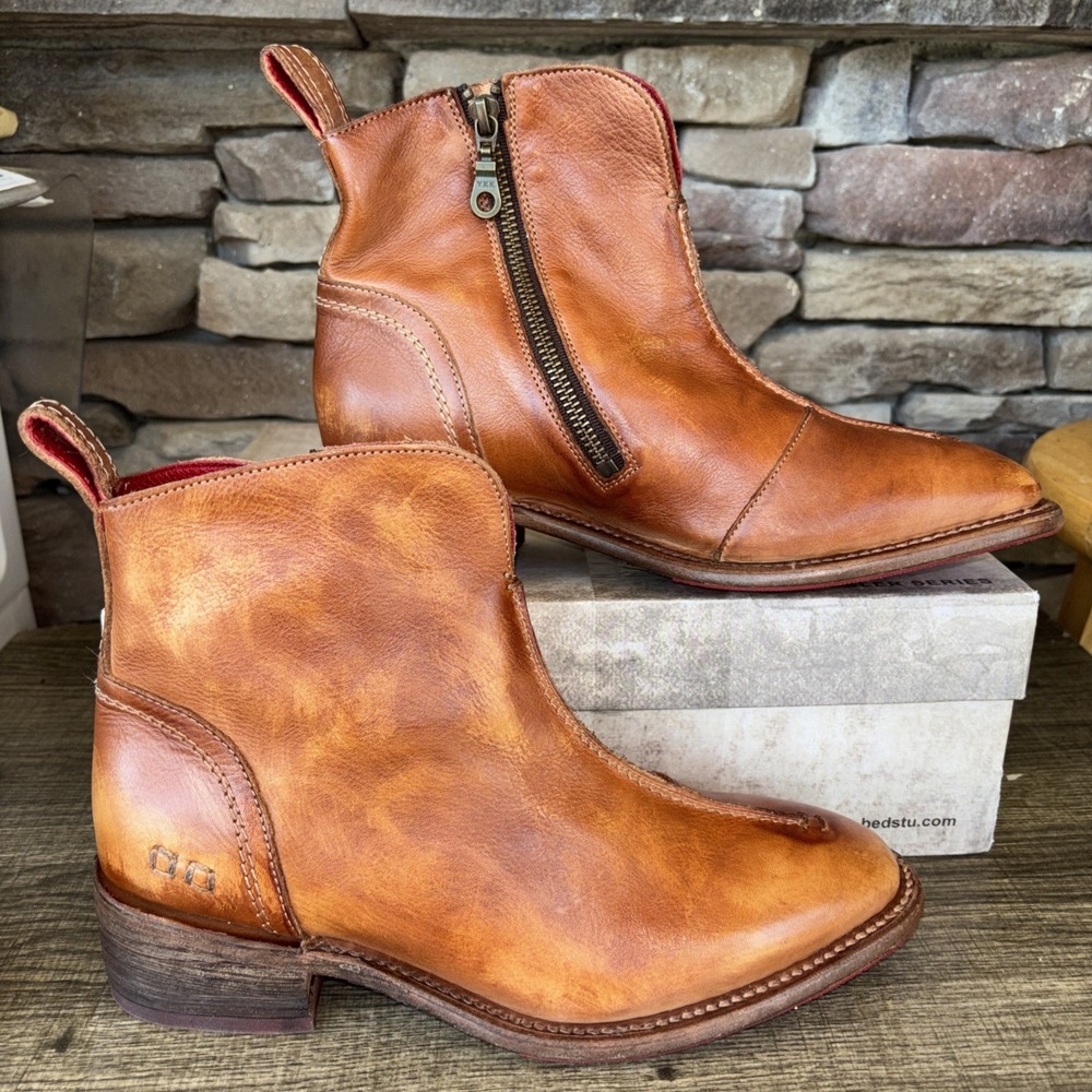 Bedstu Women's Tabitha Boots Tan Driftwood 8.5 NWB Cobbler Series - Picture 7 of 12